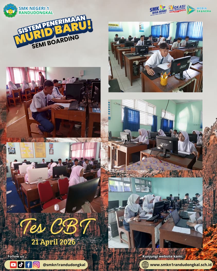 SMK Negeri 1 Randudongkal Sukses Gelar Tes CBT SPMB Semiboarding Jawa Tengah 2026