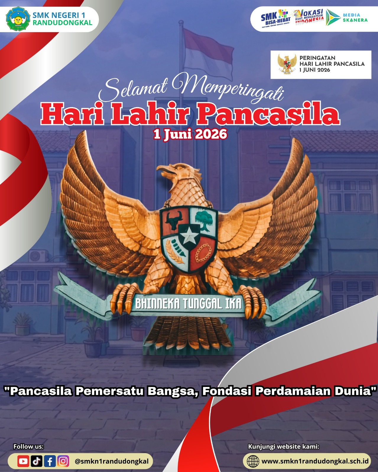 Upacara Peringatan Hari Kesaktian Pancasila di SMK Negeri 1 Randudongkal: Kokohkan Nilai Ideologi Bangsa