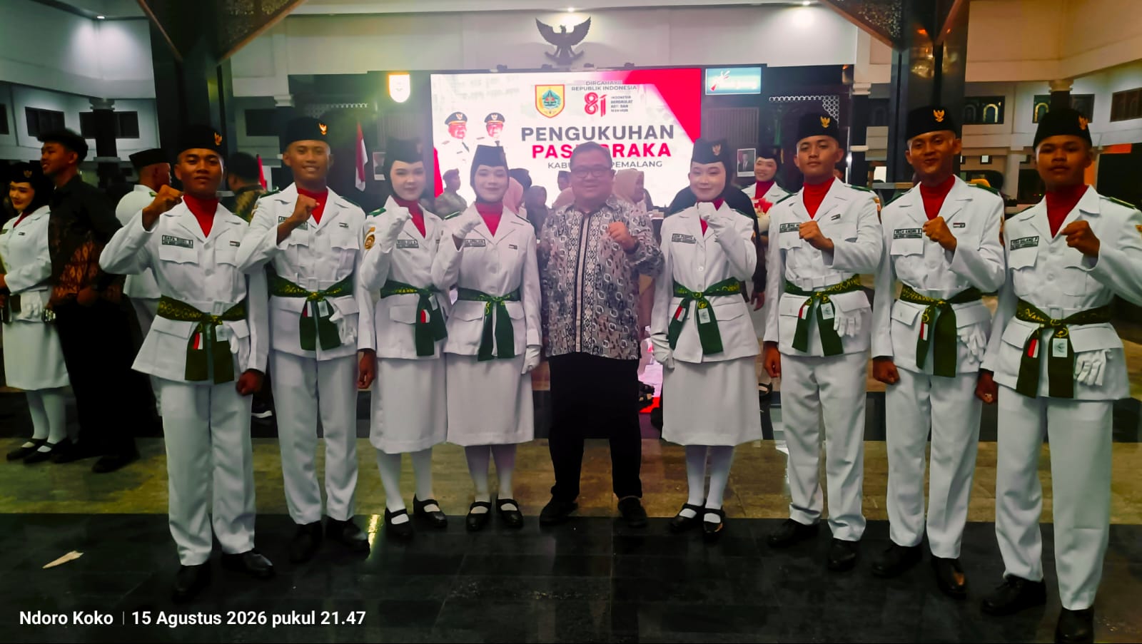 Perwakilan Siswa SMKN 1 Randudongkal Resmi Dikukuhkan Jadi Anggota Paskibra Kabupaten Pemalang Tahun 2026
